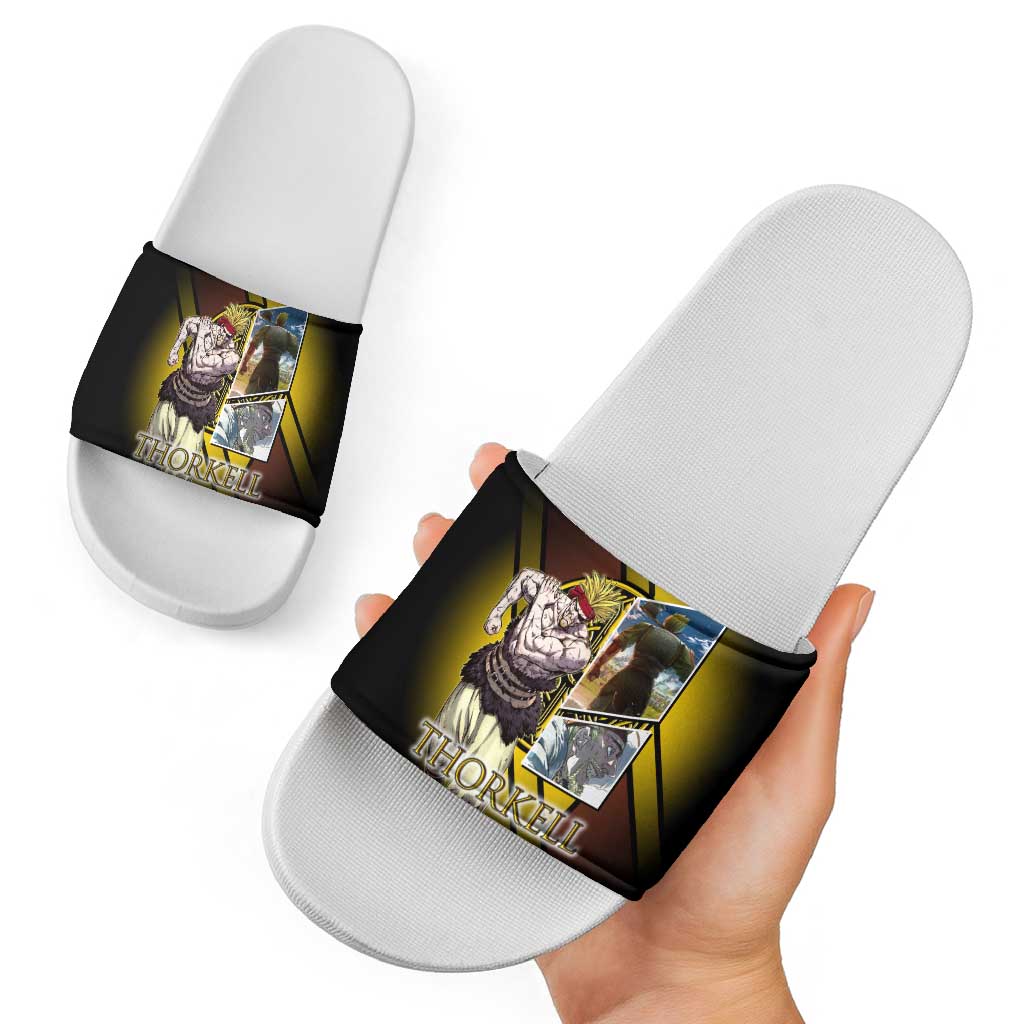 Thorkell Viking Berserker Slide Sandals Viking Manga Illustration Style