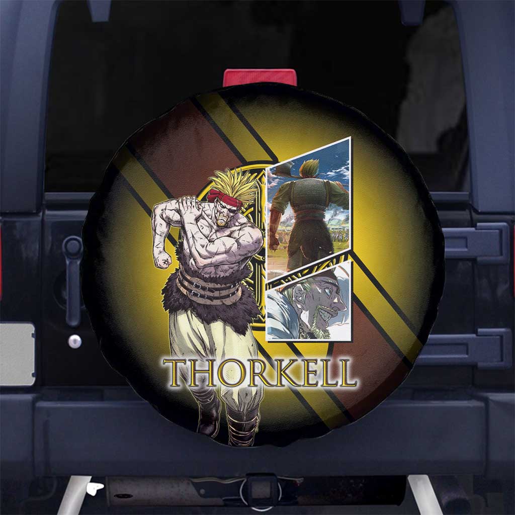Thorkell Viking Berserker Spare Tire Cover Viking Manga Illustration Style