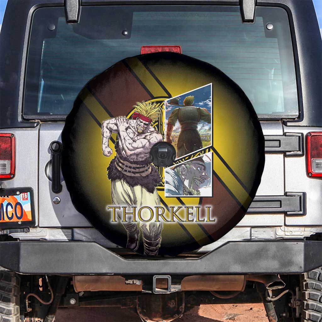Thorkell Viking Berserker Spare Tire Cover Viking Manga Illustration Style