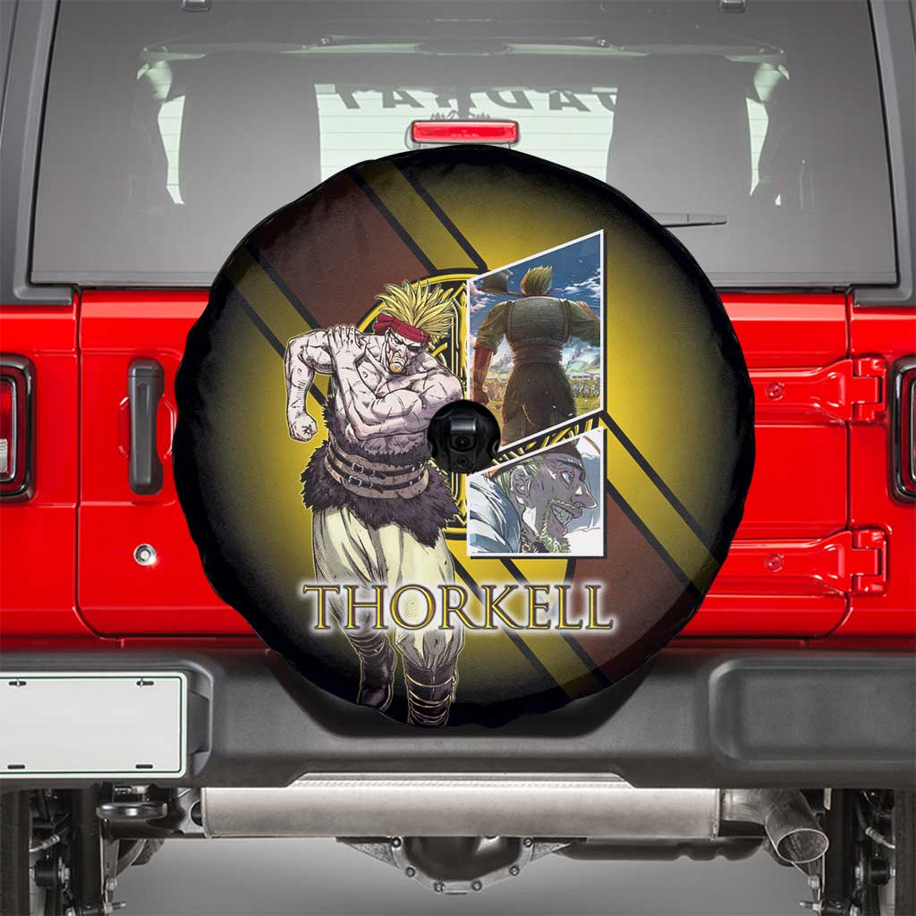 Thorkell Viking Berserker Spare Tire Cover Viking Manga Illustration Style
