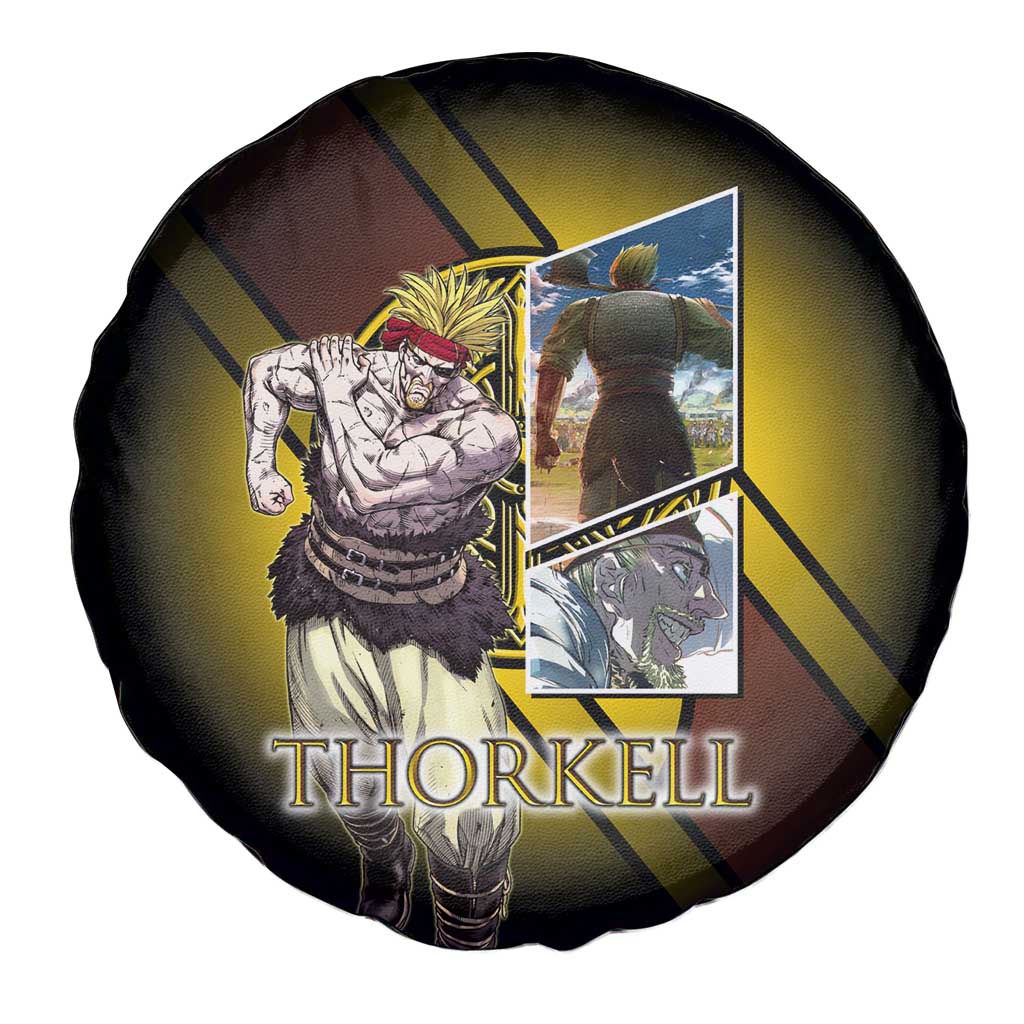 Thorkell Viking Berserker Spare Tire Cover Viking Manga Illustration Style