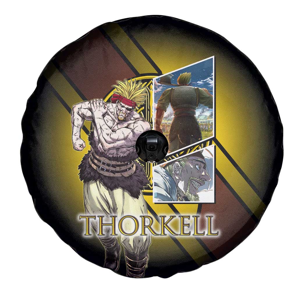 Thorkell Viking Berserker Spare Tire Cover Viking Manga Illustration Style