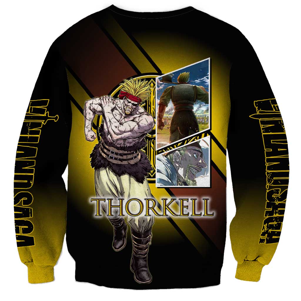 Thorkell Viking Berserker Sweatshirt Viking Manga Illustration Style