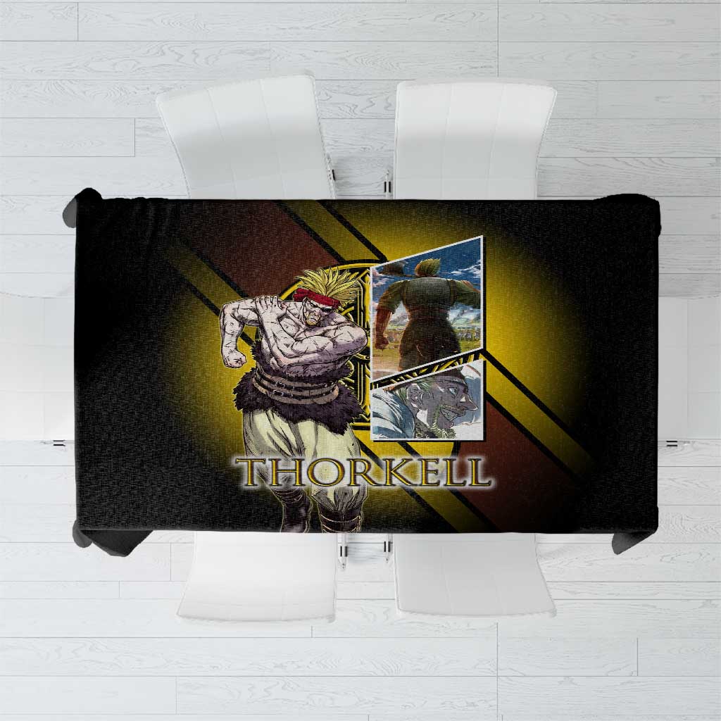 Thorkell Viking Berserker Tablecloth Viking Manga Illustration Style