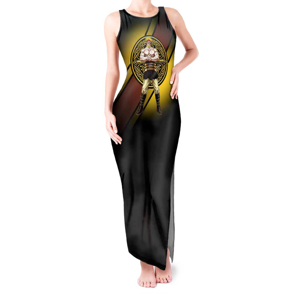 Thorkell Viking Berserker Tank Maxi Dress Viking Manga Illustration Style