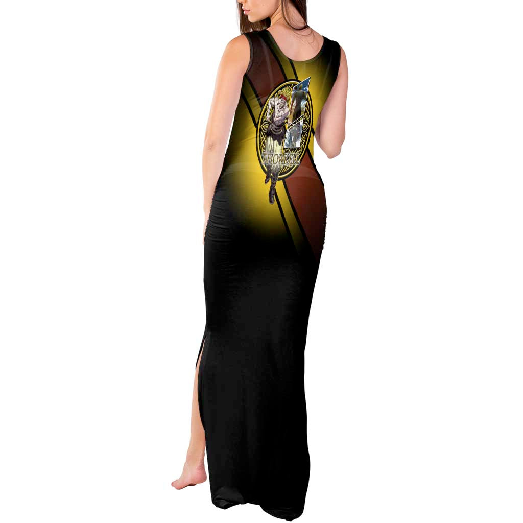 Thorkell Viking Berserker Tank Maxi Dress Viking Manga Illustration Style