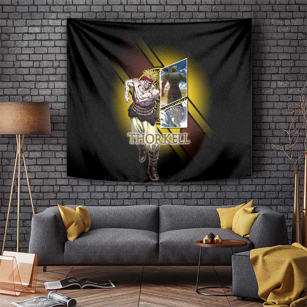 Thorkell Viking Berserker Tapestry Viking Manga Illustration Style