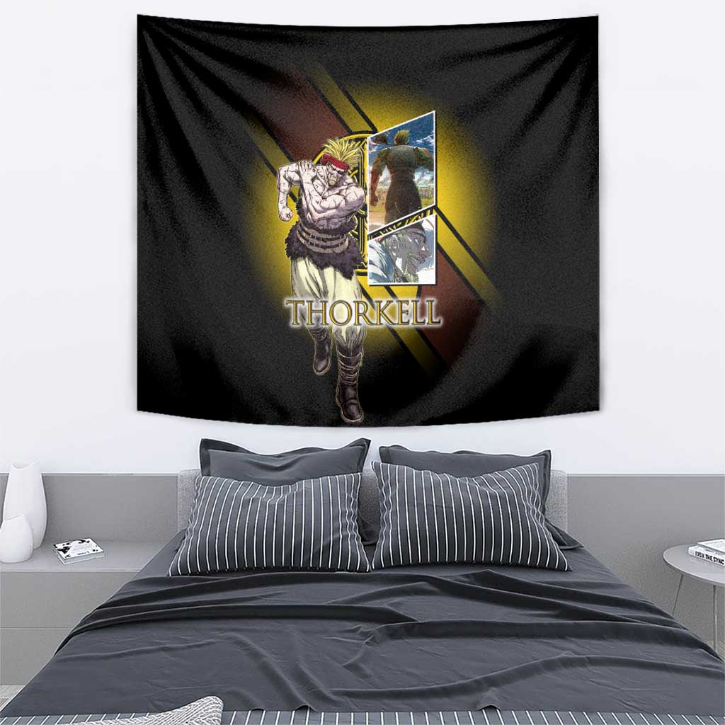 Thorkell Viking Berserker Tapestry Viking Manga Illustration Style