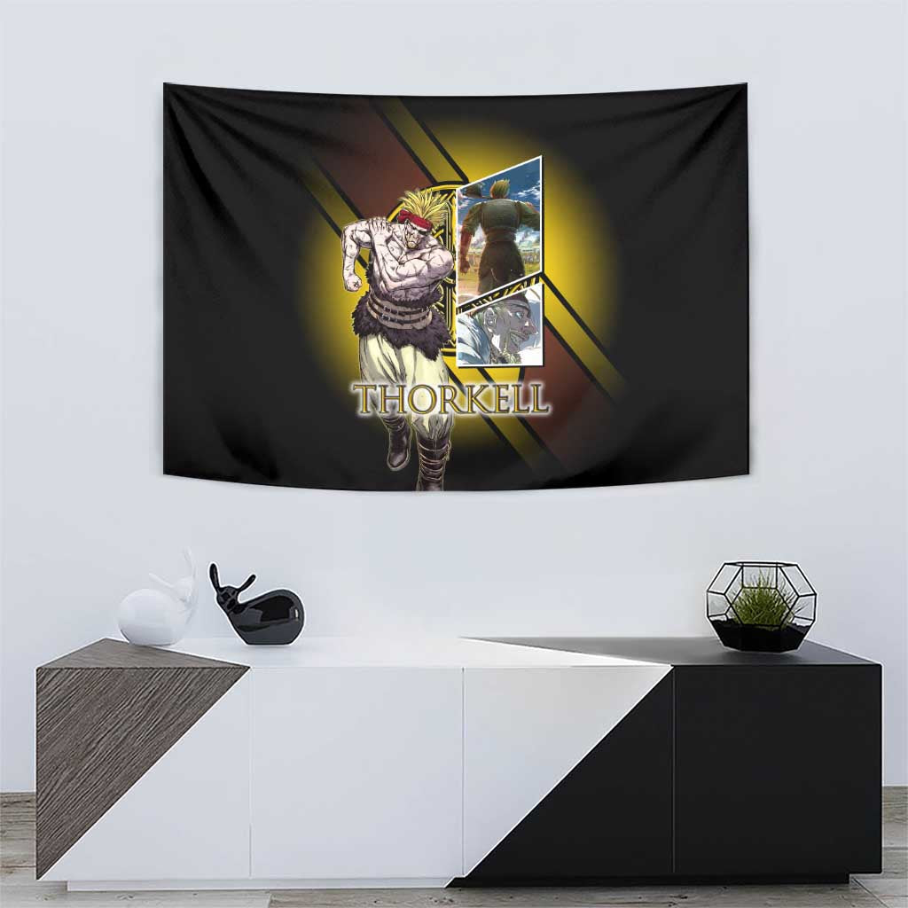Thorkell Viking Berserker Tapestry Viking Manga Illustration Style
