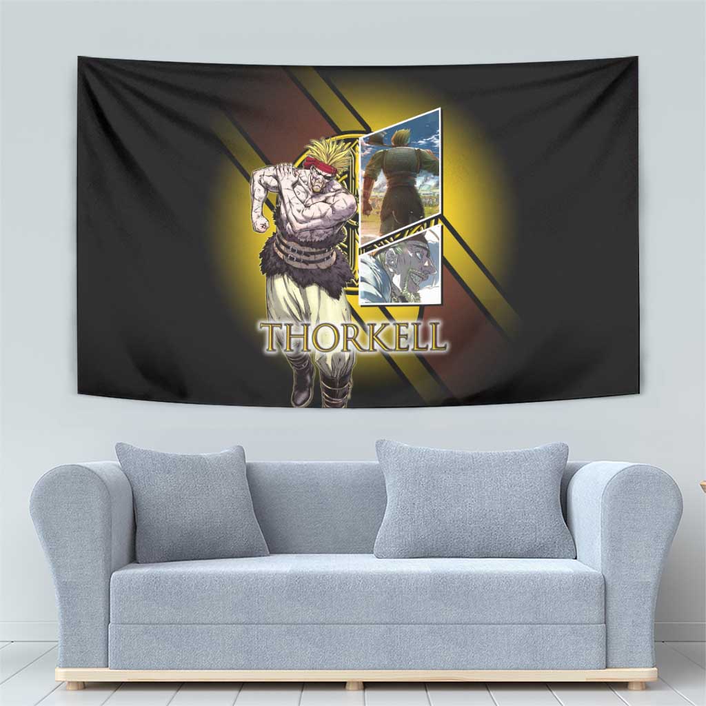 Thorkell Viking Berserker Tapestry Viking Manga Illustration Style