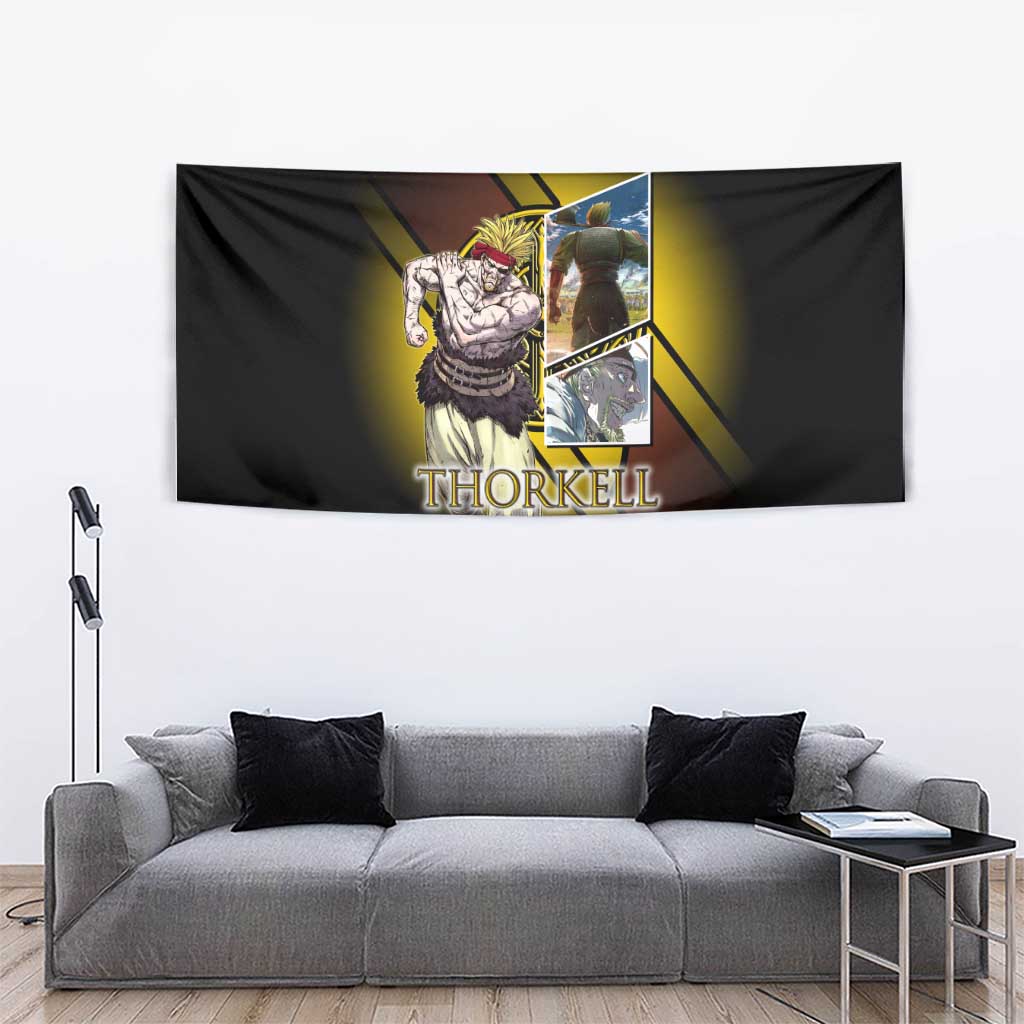 Thorkell Viking Berserker Tapestry Viking Manga Illustration Style