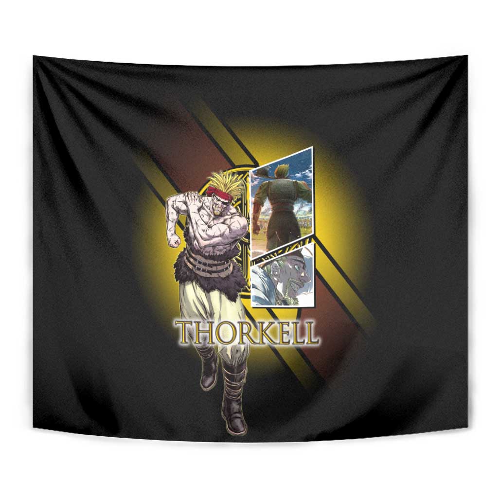 Thorkell Viking Berserker Tapestry Viking Manga Illustration Style