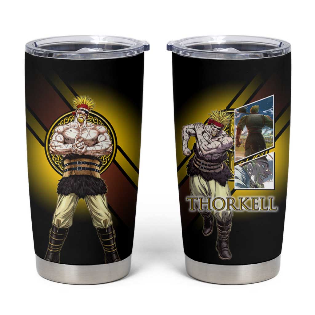 Thorkell Viking Berserker Tumbler Cup Viking Manga Illustration Style