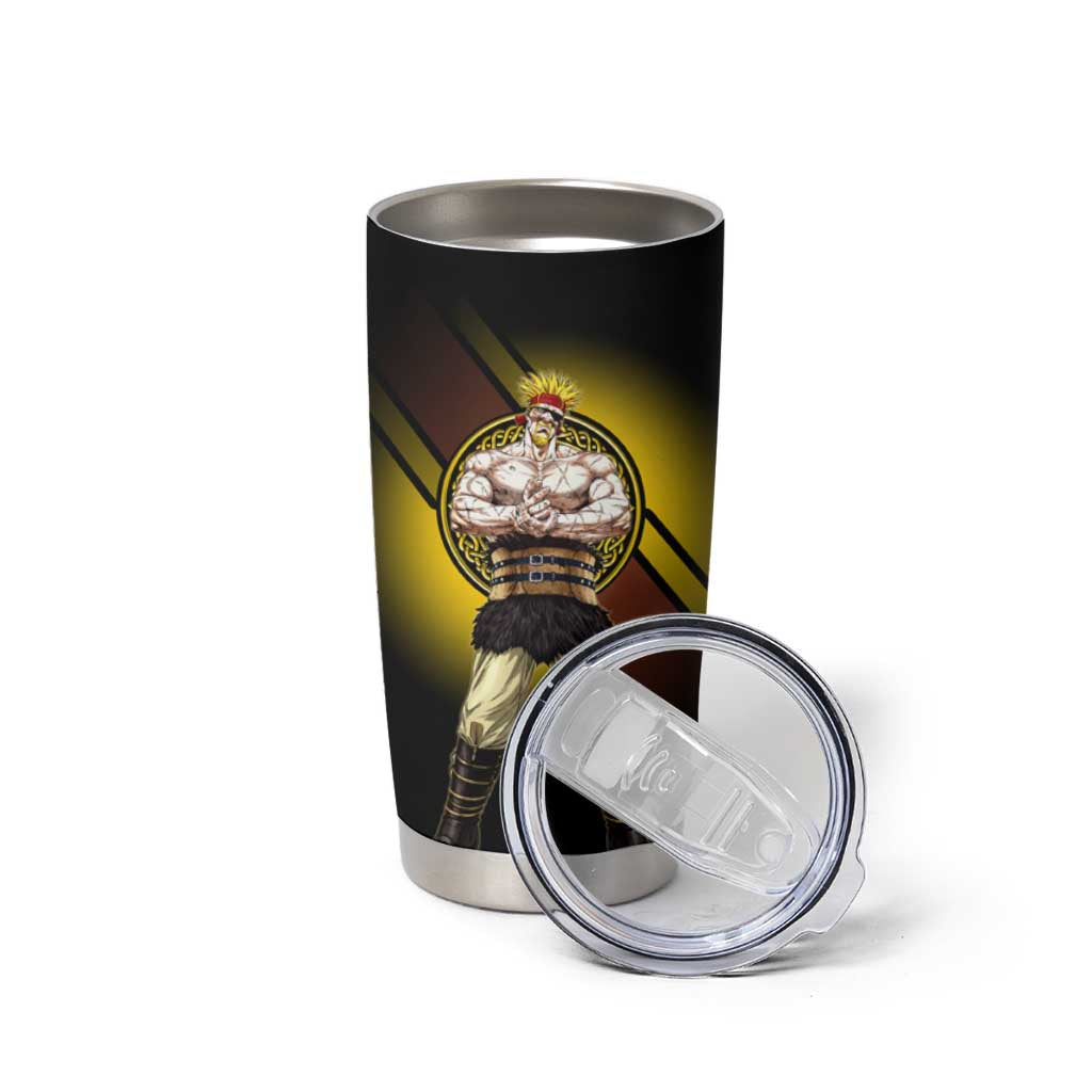 Thorkell Viking Berserker Tumbler Cup Viking Manga Illustration Style