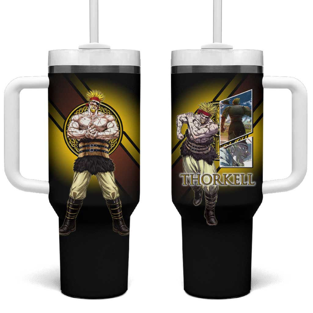 Thorkell Viking Berserker Tumbler With Handle Viking Manga Illustration Style