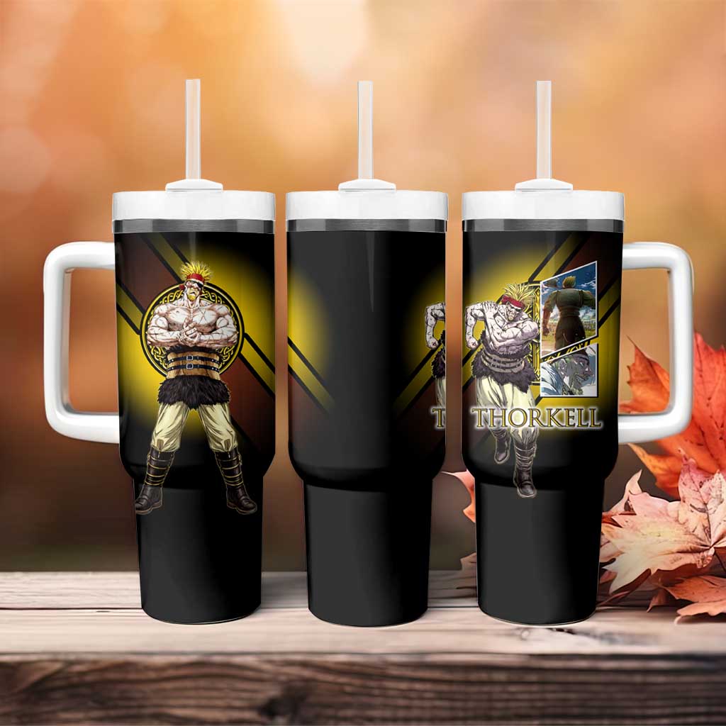 Thorkell Viking Berserker Tumbler With Handle Viking Manga Illustration Style