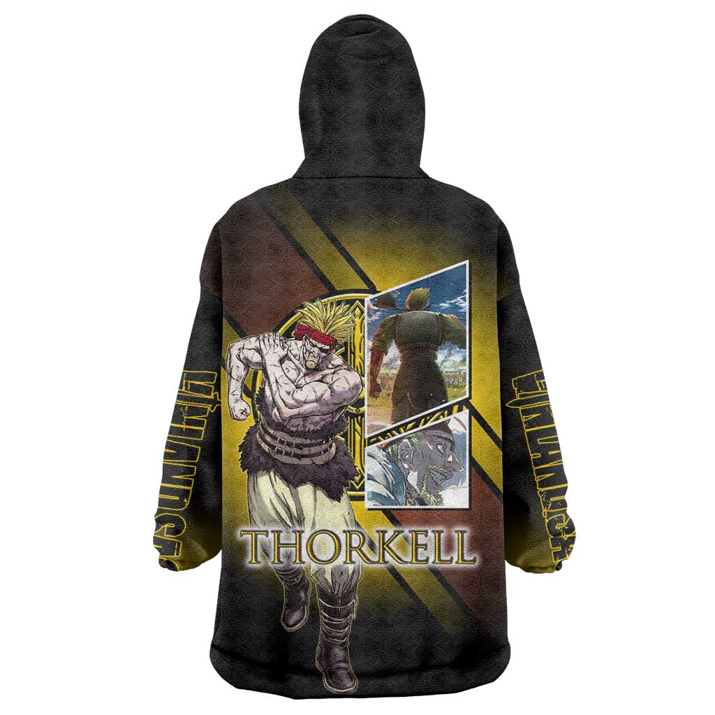 Thorkell Viking Berserker Wearable Blanket Hoodie Viking Manga Illustration Style