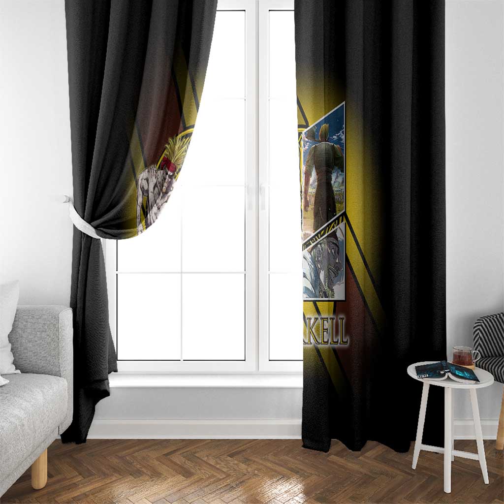 Thorkell Viking Berserker Window Curtain Viking Manga Illustration Style