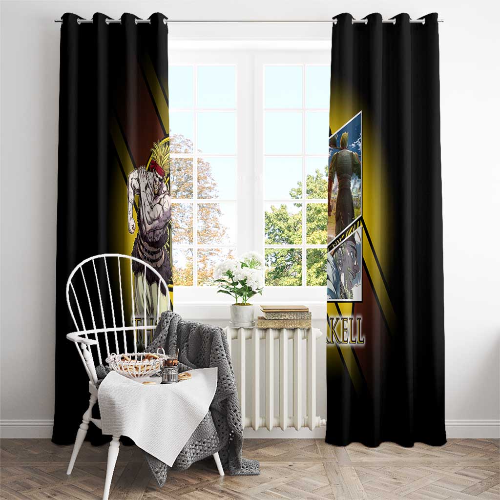 Thorkell Viking Berserker Window Curtain Viking Manga Illustration Style