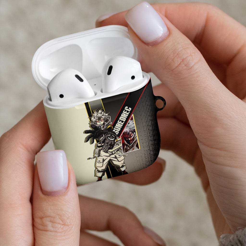 Rudo Surebrec AirPods Case Grunge Manga Illustration Style