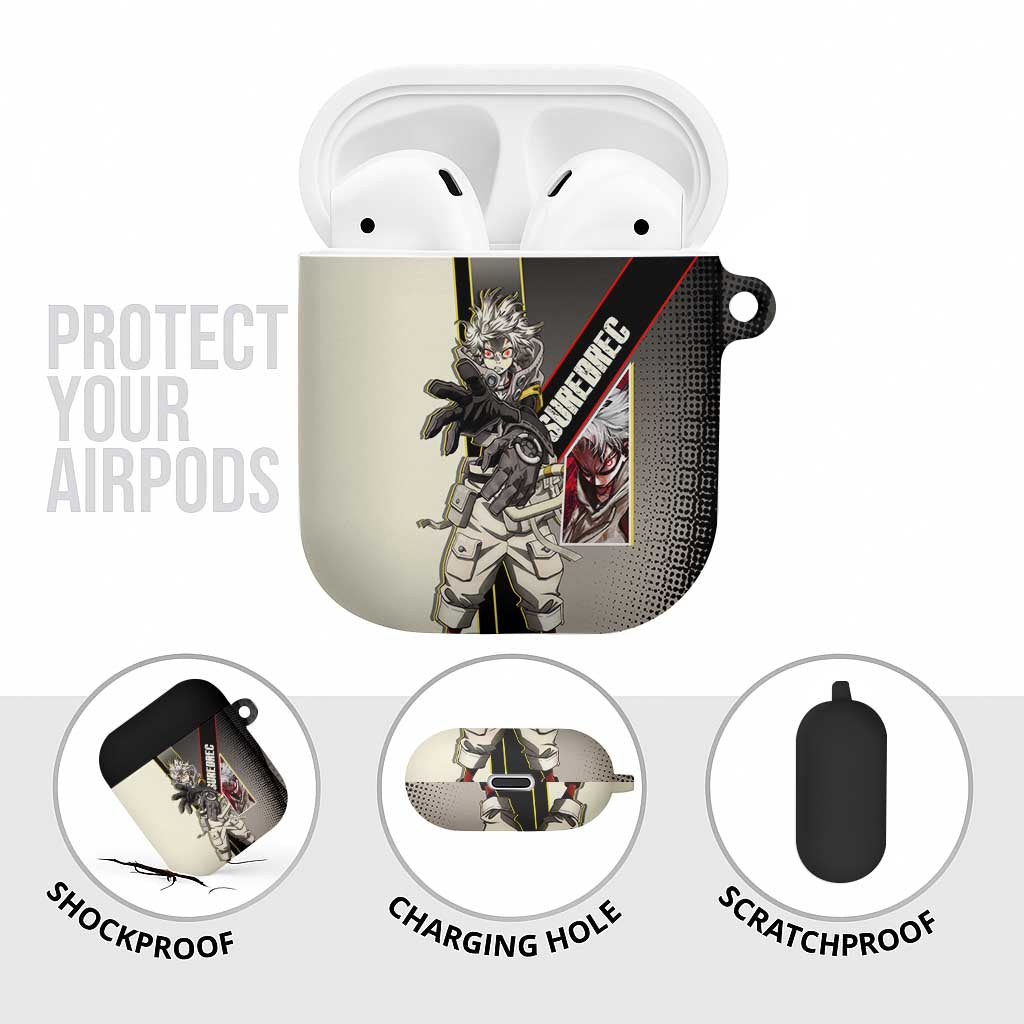 Rudo Surebrec AirPods Case Grunge Manga Illustration Style