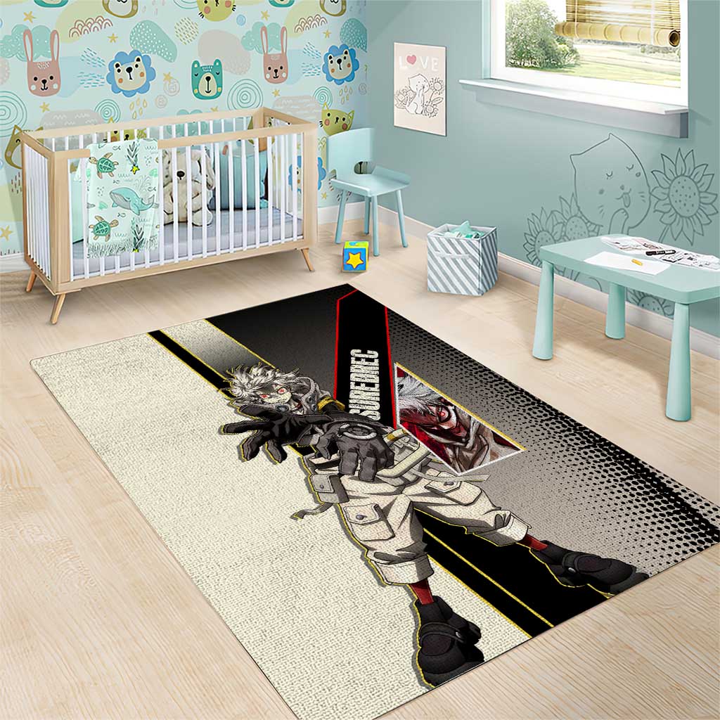 Rudo Surebrec Area Rug Grunge Manga Illustration Style