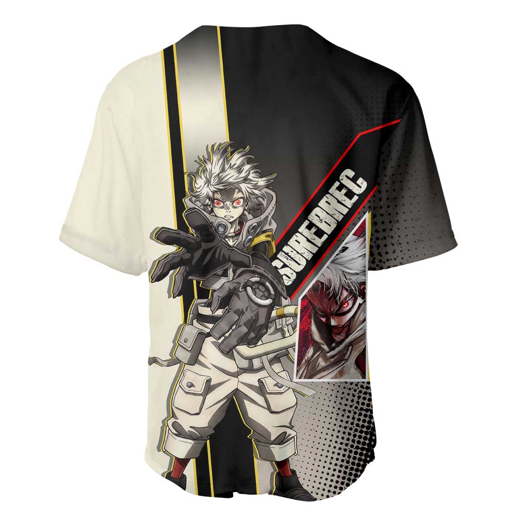 Rudo Surebrec Baseball Jersey Grunge Manga Illustration Style