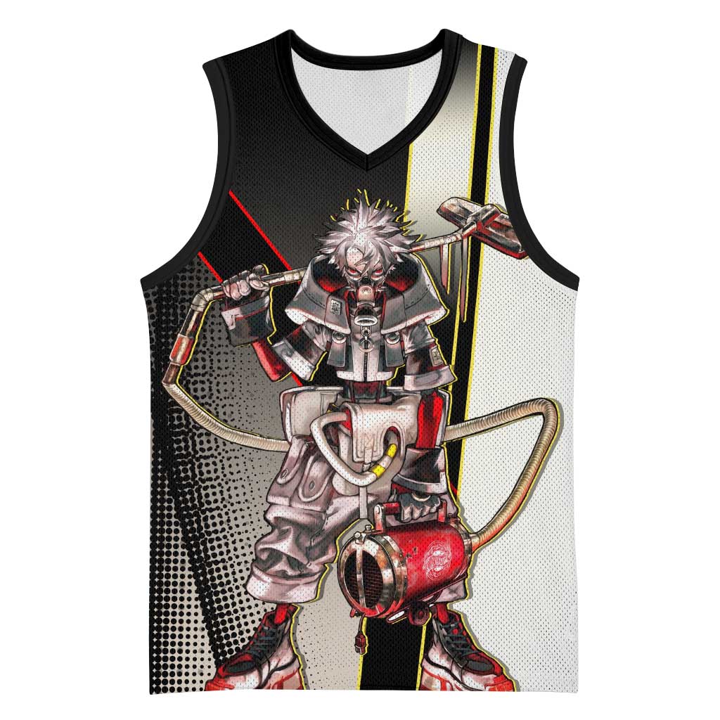 Rudo Surebrec Basketball Jersey Grunge Manga Illustration Style