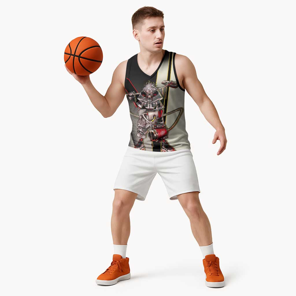 Rudo Surebrec Basketball Jersey Grunge Manga Illustration Style