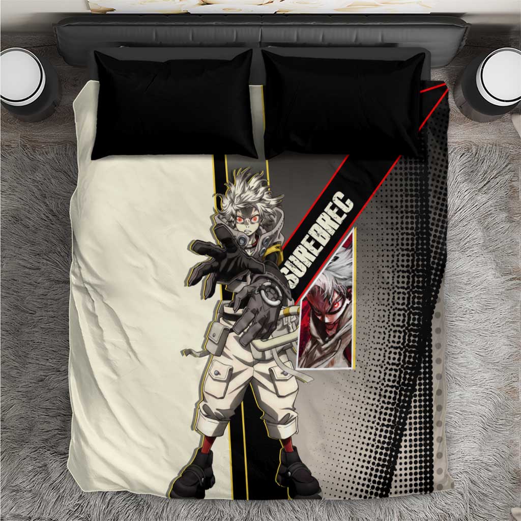 Rudo Surebrec Bedding Set Grunge Manga Illustration Style