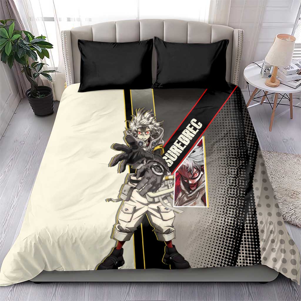 Rudo Surebrec Bedding Set Grunge Manga Illustration Style