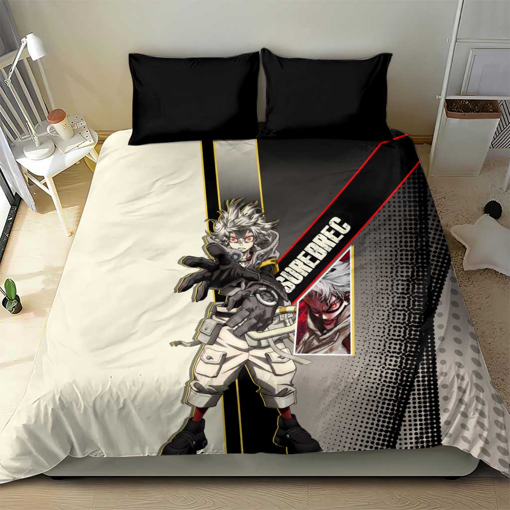 Rudo Surebrec Bedding Set Grunge Manga Illustration Style