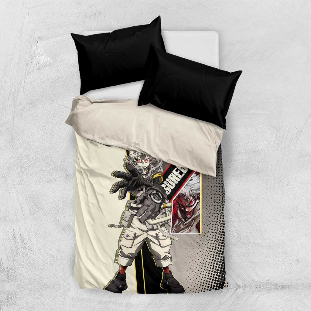 Rudo Surebrec Bedding Set Grunge Manga Illustration Style