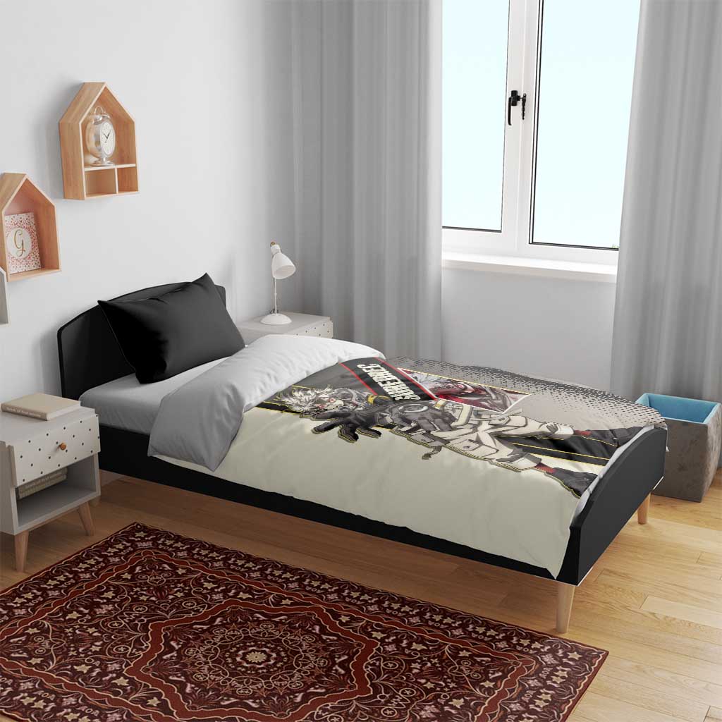 Rudo Surebrec Bedding Set Grunge Manga Illustration Style