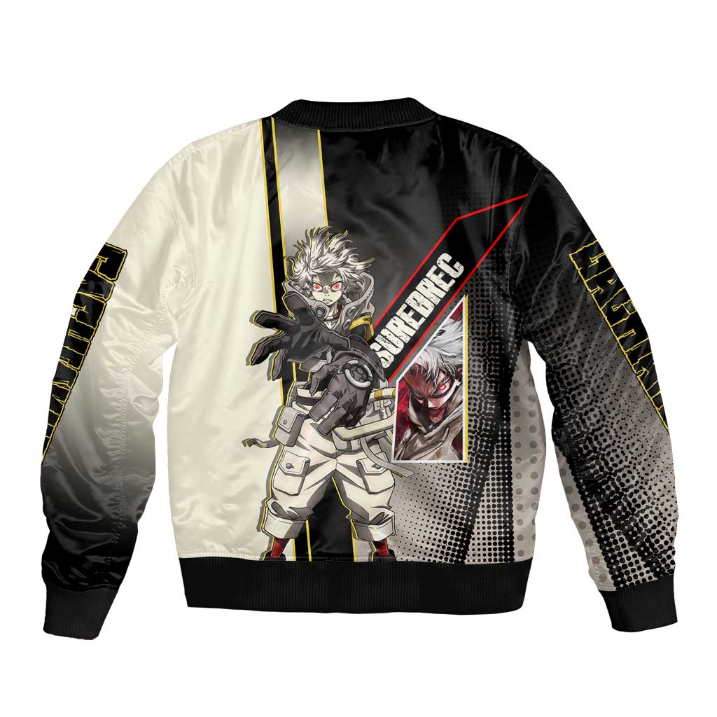 Rudo Surebrec Bomber Jacket Grunge Manga Illustration Style