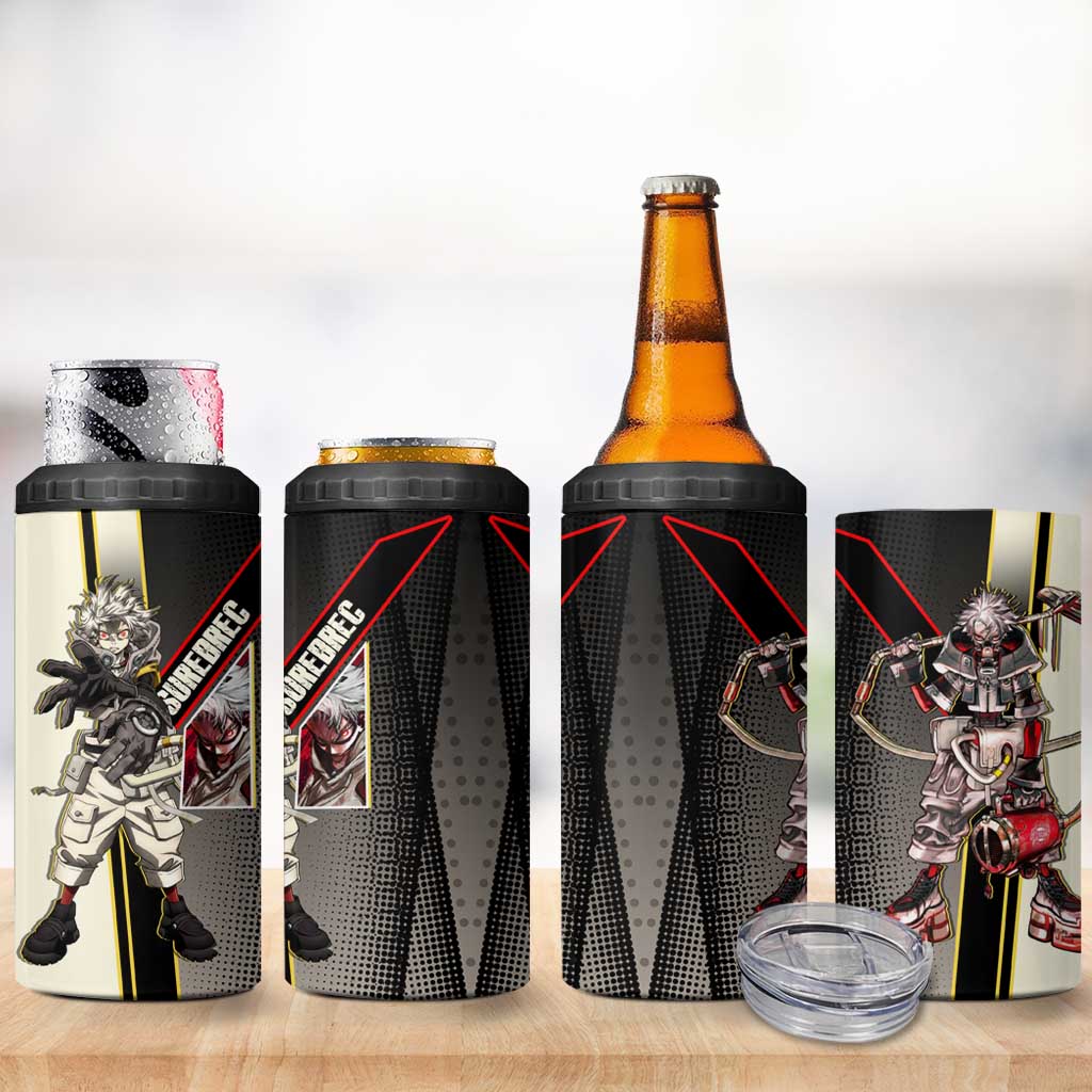 Rudo Surebrec 4 in 1 Can Cooler Tumbler Grunge Manga Illustration Style