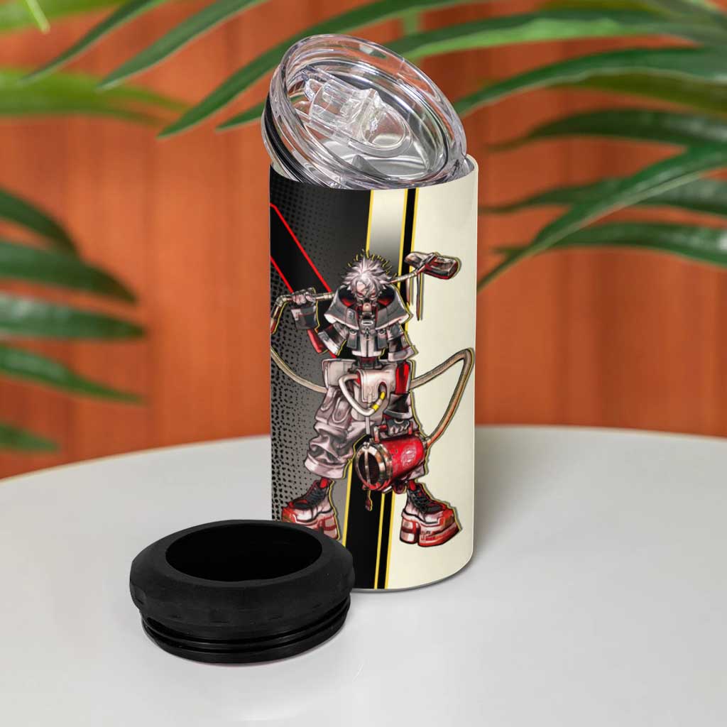 Rudo Surebrec 4 in 1 Can Cooler Tumbler Grunge Manga Illustration Style