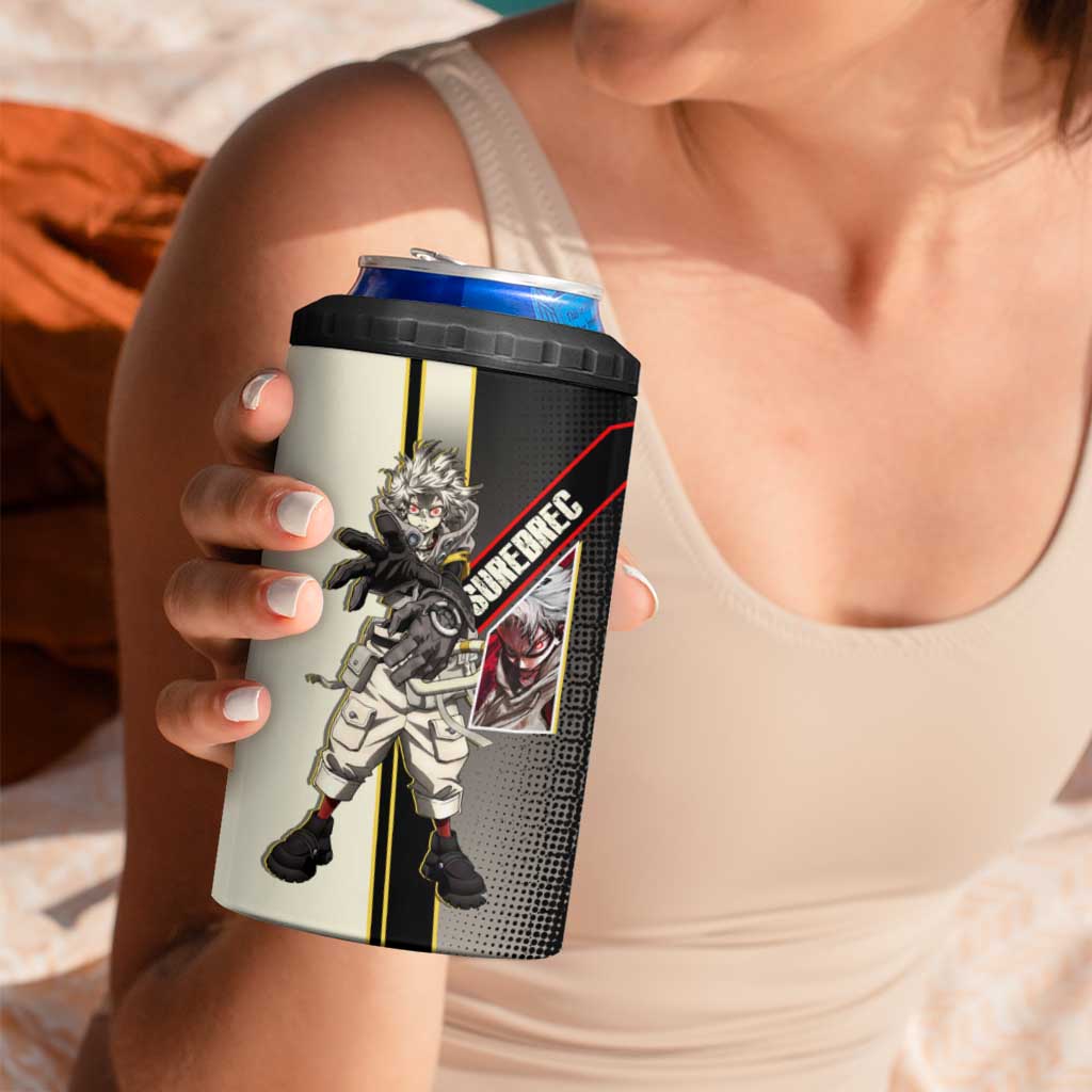 Rudo Surebrec 4 in 1 Can Cooler Tumbler Grunge Manga Illustration Style