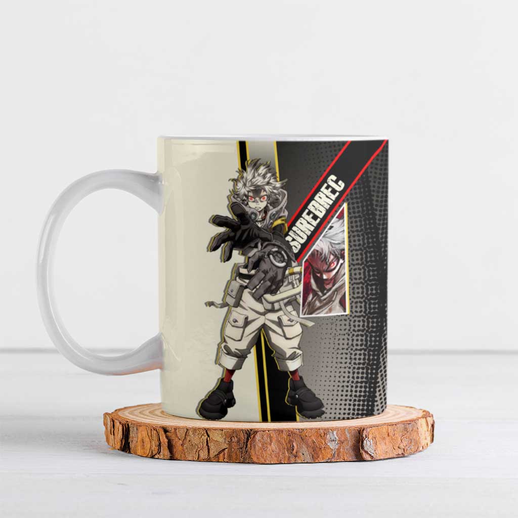 Rudo Surebrec Ceramic Mug Grunge Manga Illustration Style