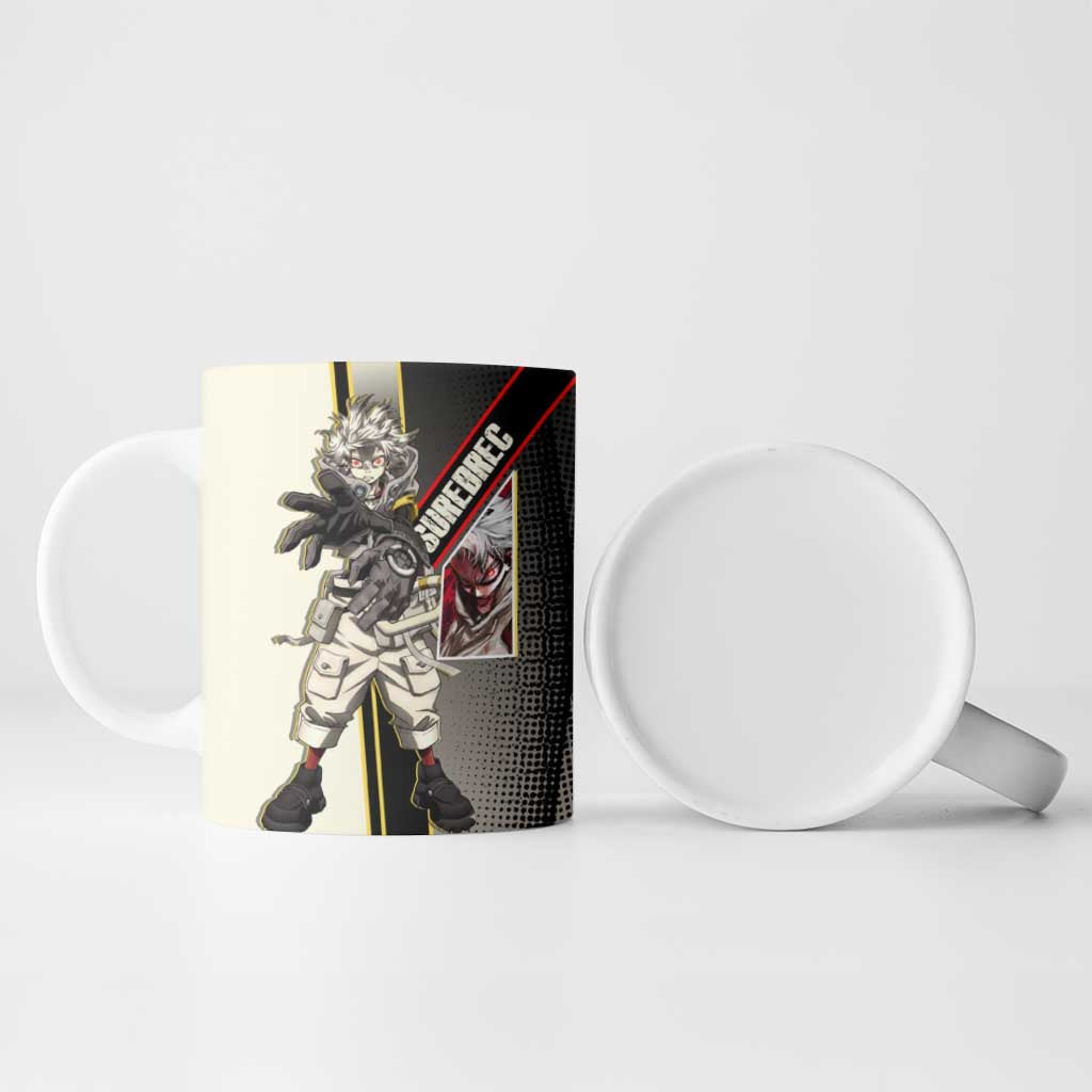 Rudo Surebrec Ceramic Mug Grunge Manga Illustration Style