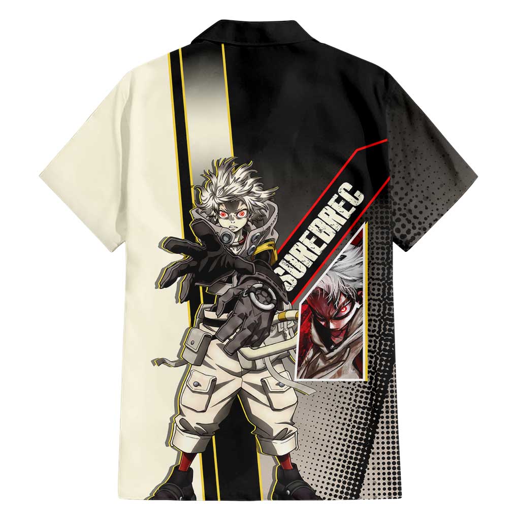 Rudo Surebrec Family Matching Long Sleeve Bodycon Dress and Hawaiian Shirt Grunge Manga Illustration Style