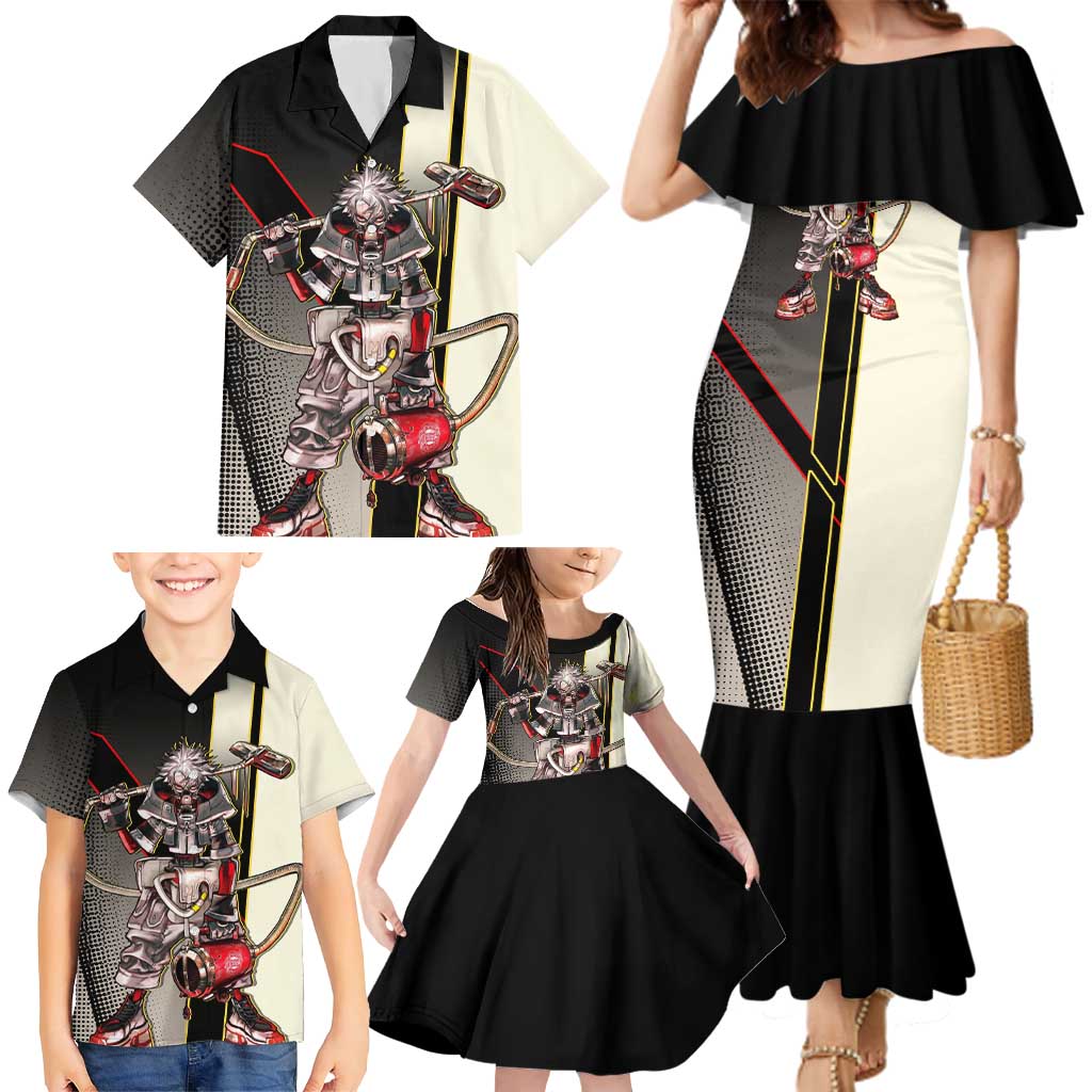 Rudo Surebrec Family Matching Mermaid Dress and Hawaiian Shirt Grunge Manga Illustration Style