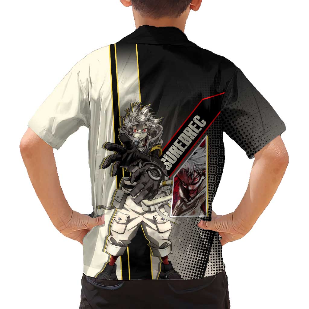 Rudo Surebrec Family Matching Off Shoulder Short Dress and Hawaiian Shirt Grunge Manga Illustration Style
