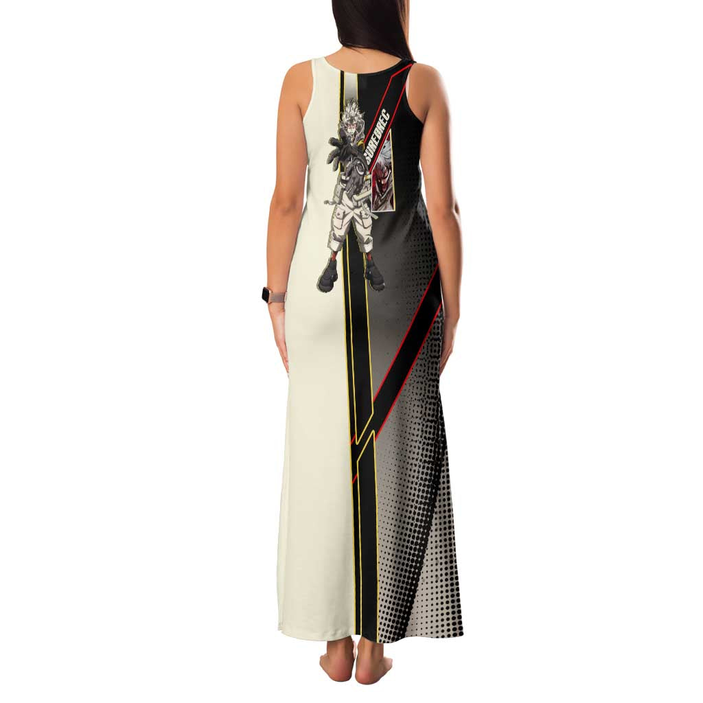 Rudo Surebrec Family Matching Tank Maxi Dress and Hawaiian Shirt Grunge Manga Illustration Style