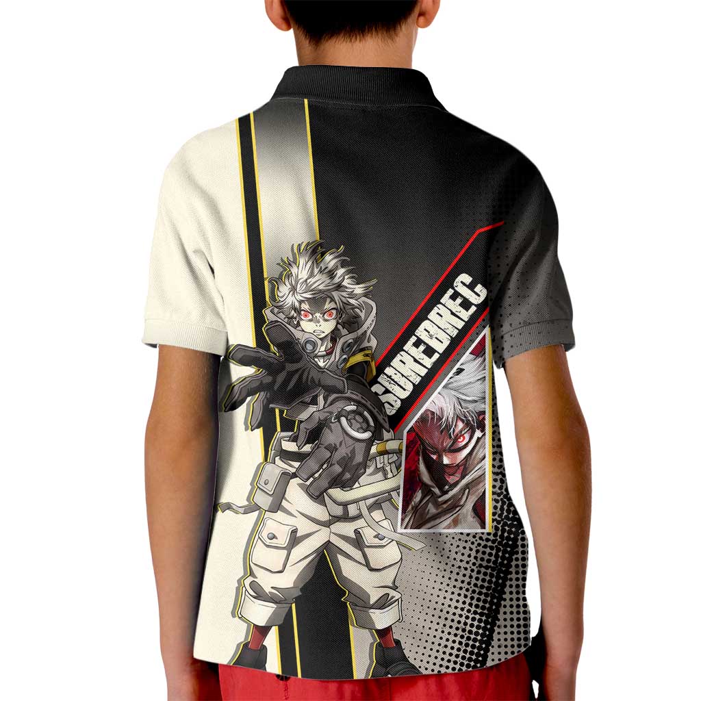 Rudo Surebrec Kid Polo Shirt Grunge Manga Illustration Style
