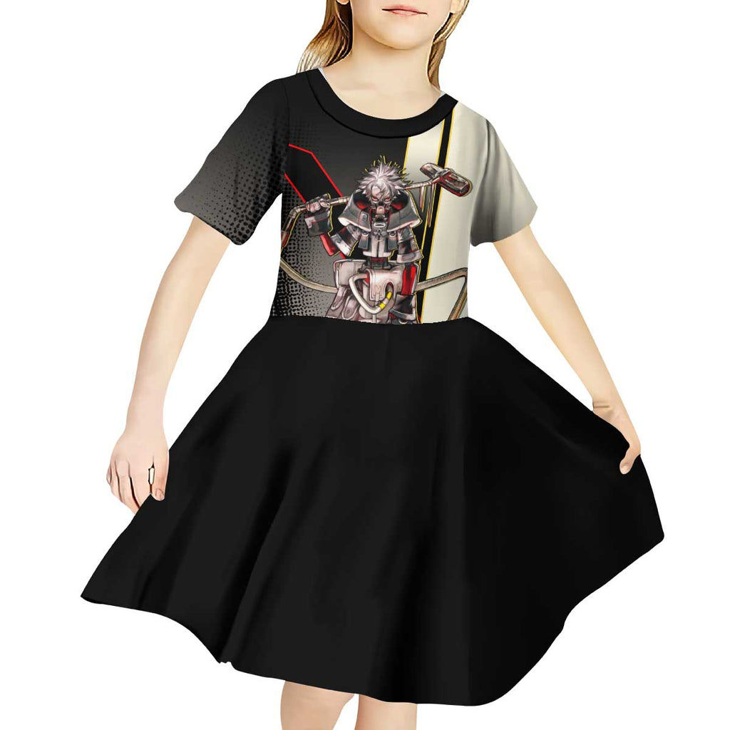 Rudo Surebrec Kid Short Sleeve Dress Grunge Manga Illustration Style