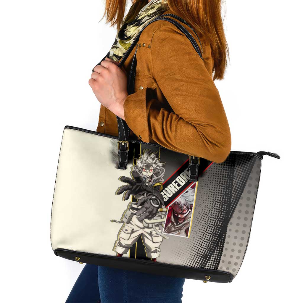 Rudo Surebrec Leather Tote Bag Grunge Manga Illustration Style