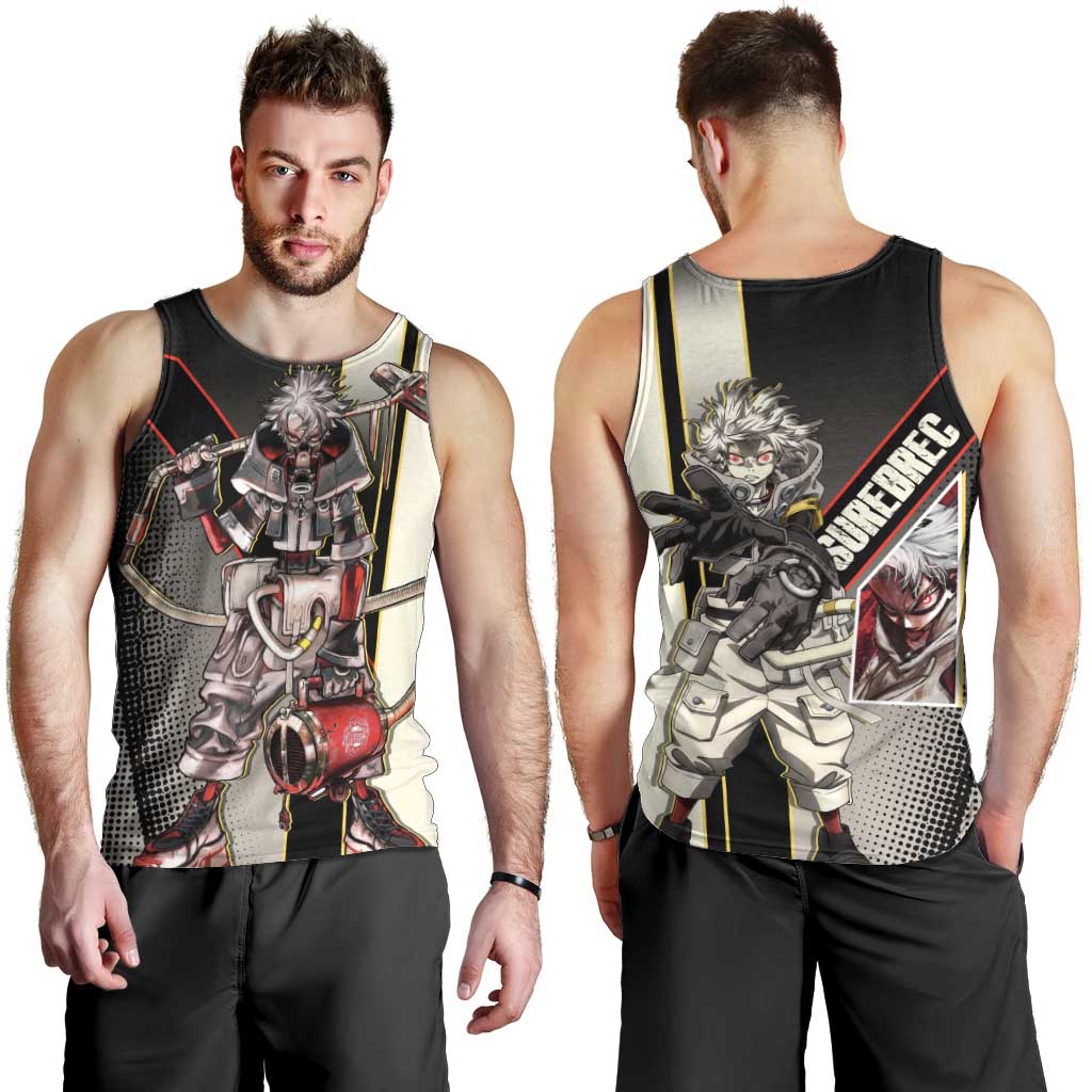 Rudo Surebrec Men Tank Top Grunge Manga Illustration Style