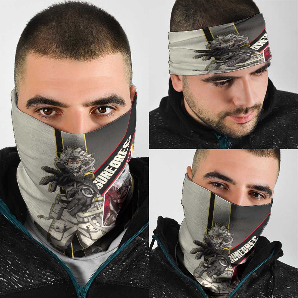 Rudo Surebrec Neck Gaiter Grunge Manga Illustration Style