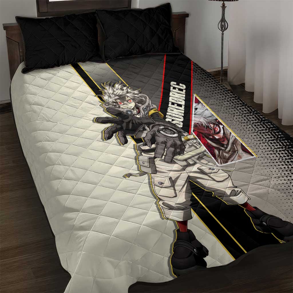 Rudo Surebrec Quilt Bed Set Grunge Manga Illustration Style